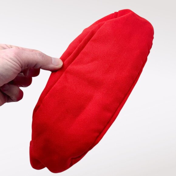 Vintage Trimingham’s Bermuda Bag Wooden Handle Handbag Mini Purse Red - Picture 8 of 10